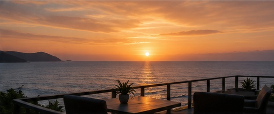 用安の夕景